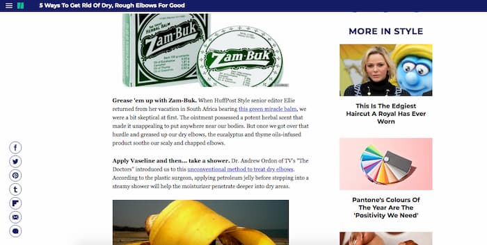 Example of ranking for symptoms creates awareness of your brand and product